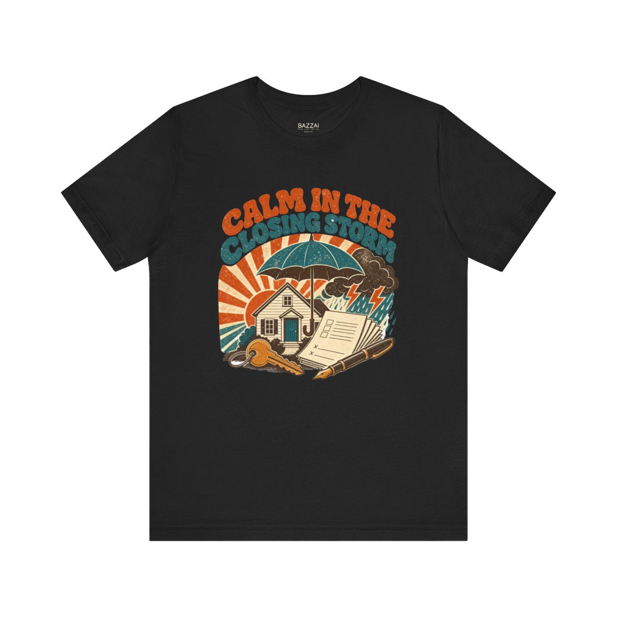 Loan Officer Gift T-Shirt — Calm in the Closing Storm — mortgage t-shirt design