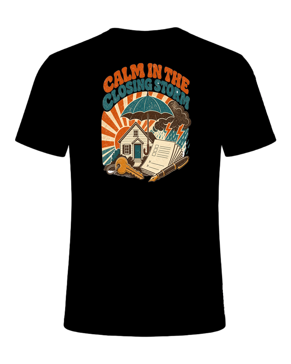 CALM IN THE CLOSING STORM — Black