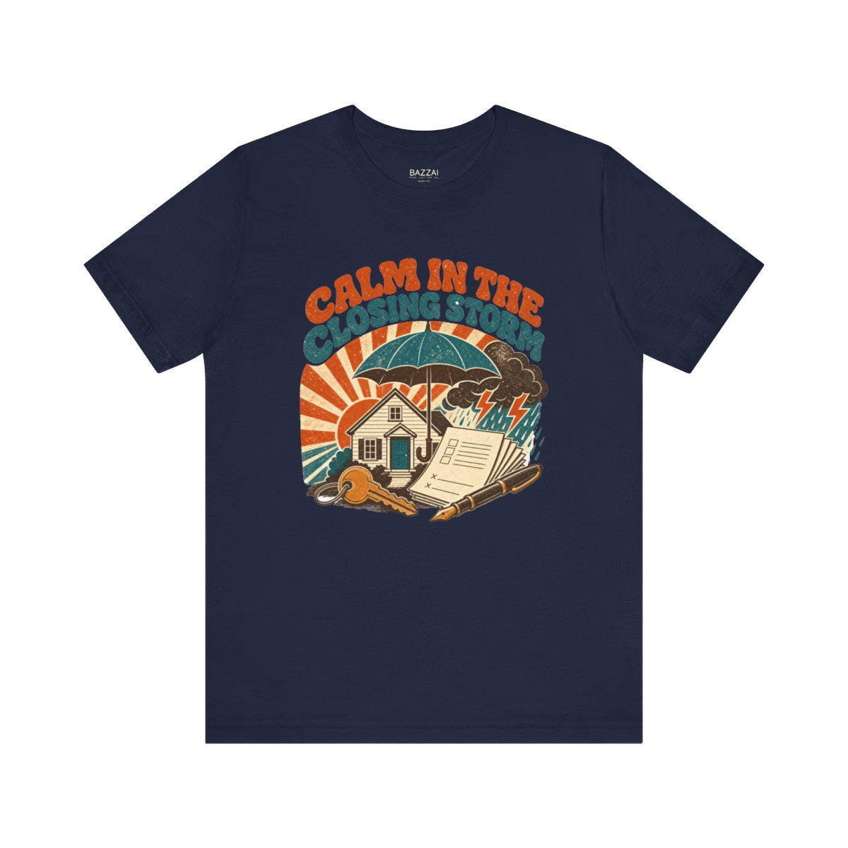 Loan Officer Gift T-Shirt — Calm in the Closing Storm — mortgage t-shirt design