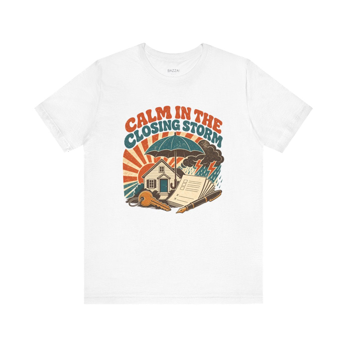 Loan Officer Gift T-Shirt — Calm in the Closing Storm — mortgage t-shirt design