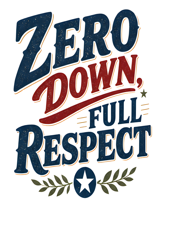 ZERO DOWN, FULL RESPECT Hoodie