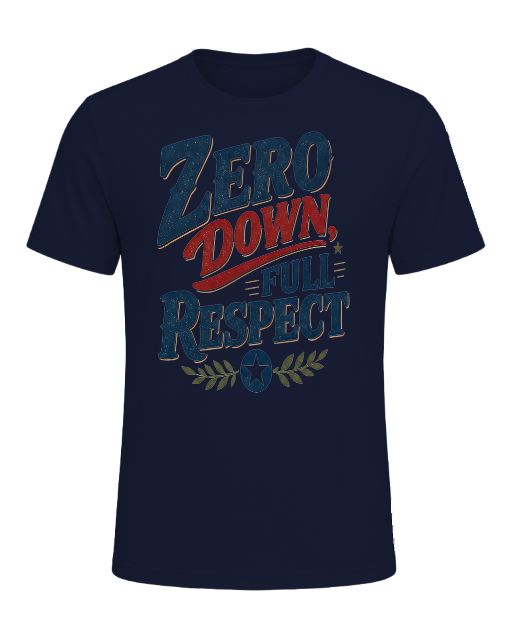 ZERO DOWN, FULL RESPECT — Navy