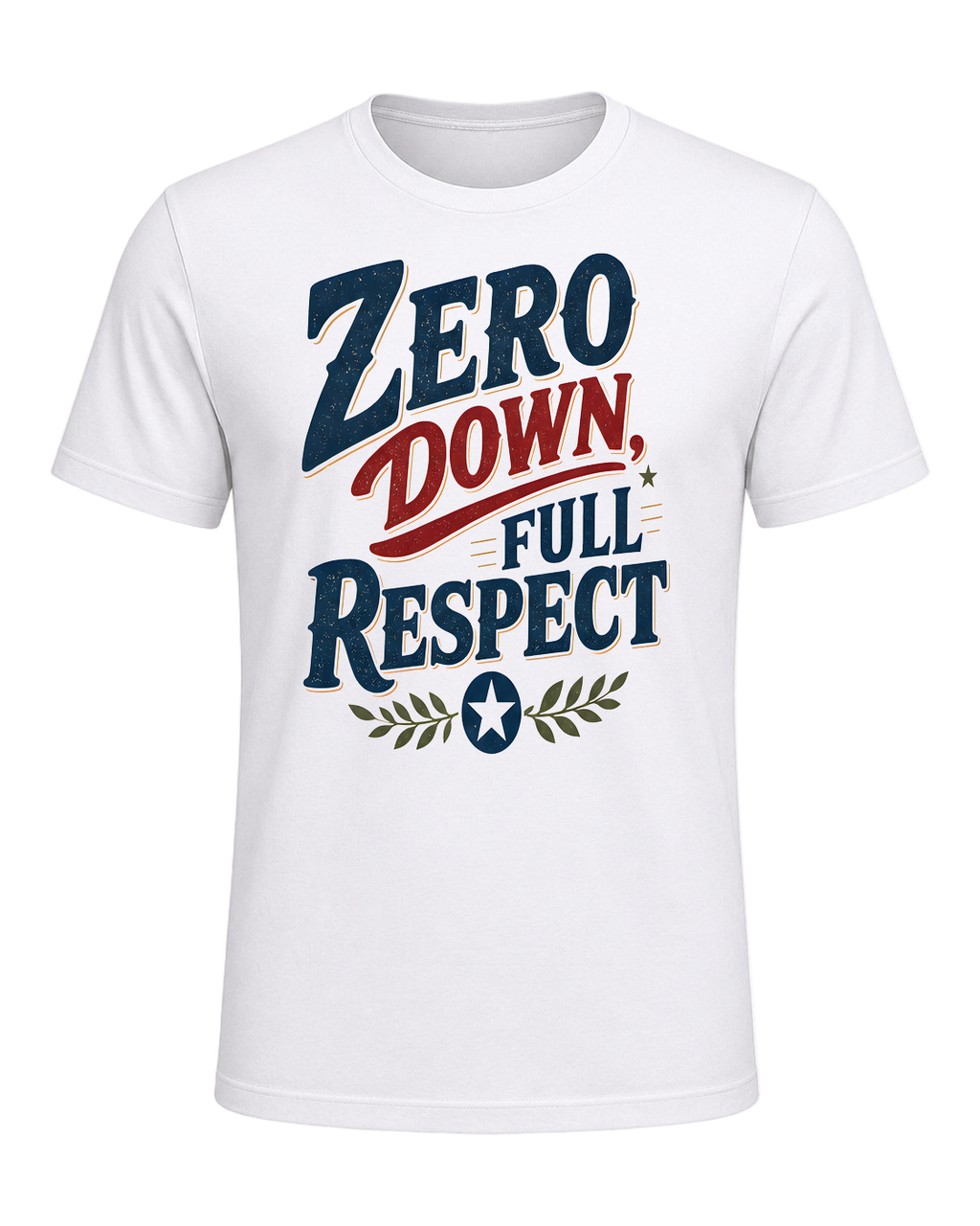 ZERO DOWN, FULL RESPECT — White