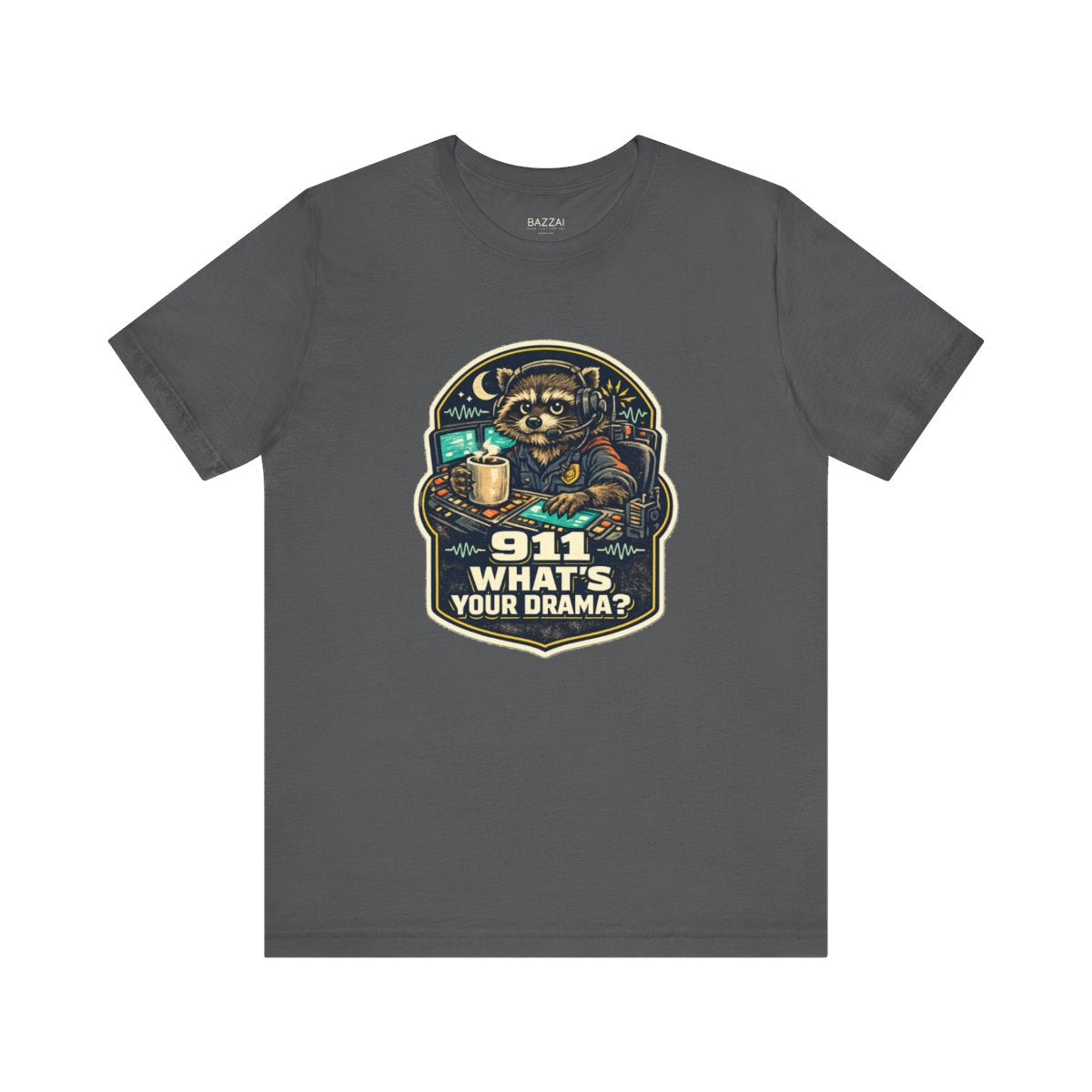 Dispatcher Humor T-Shirt — 911 What's Your Drama? — t-shirt design by Hank
