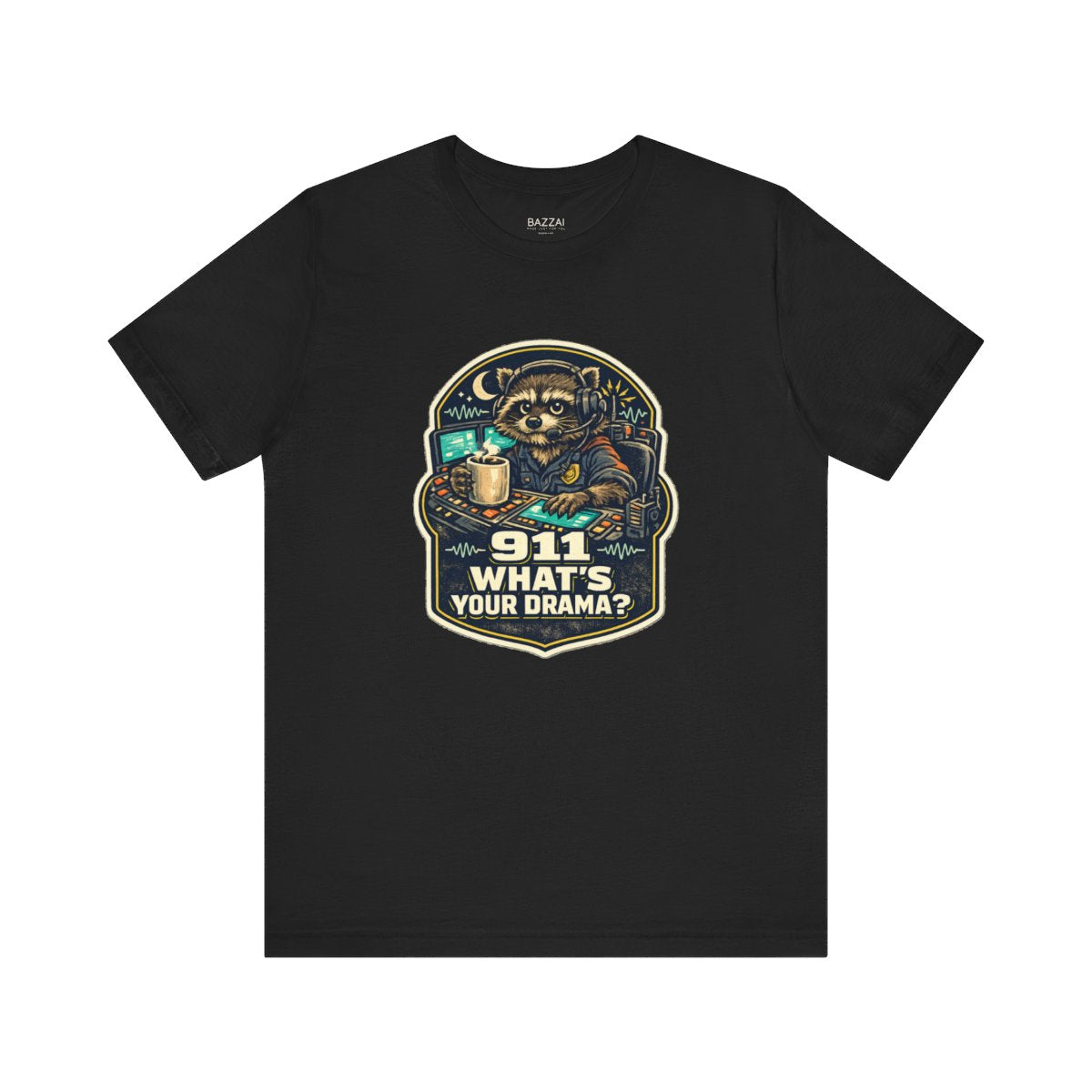 Dispatcher Humor T-Shirt — 911 What's Your Drama? — t-shirt design by Hank