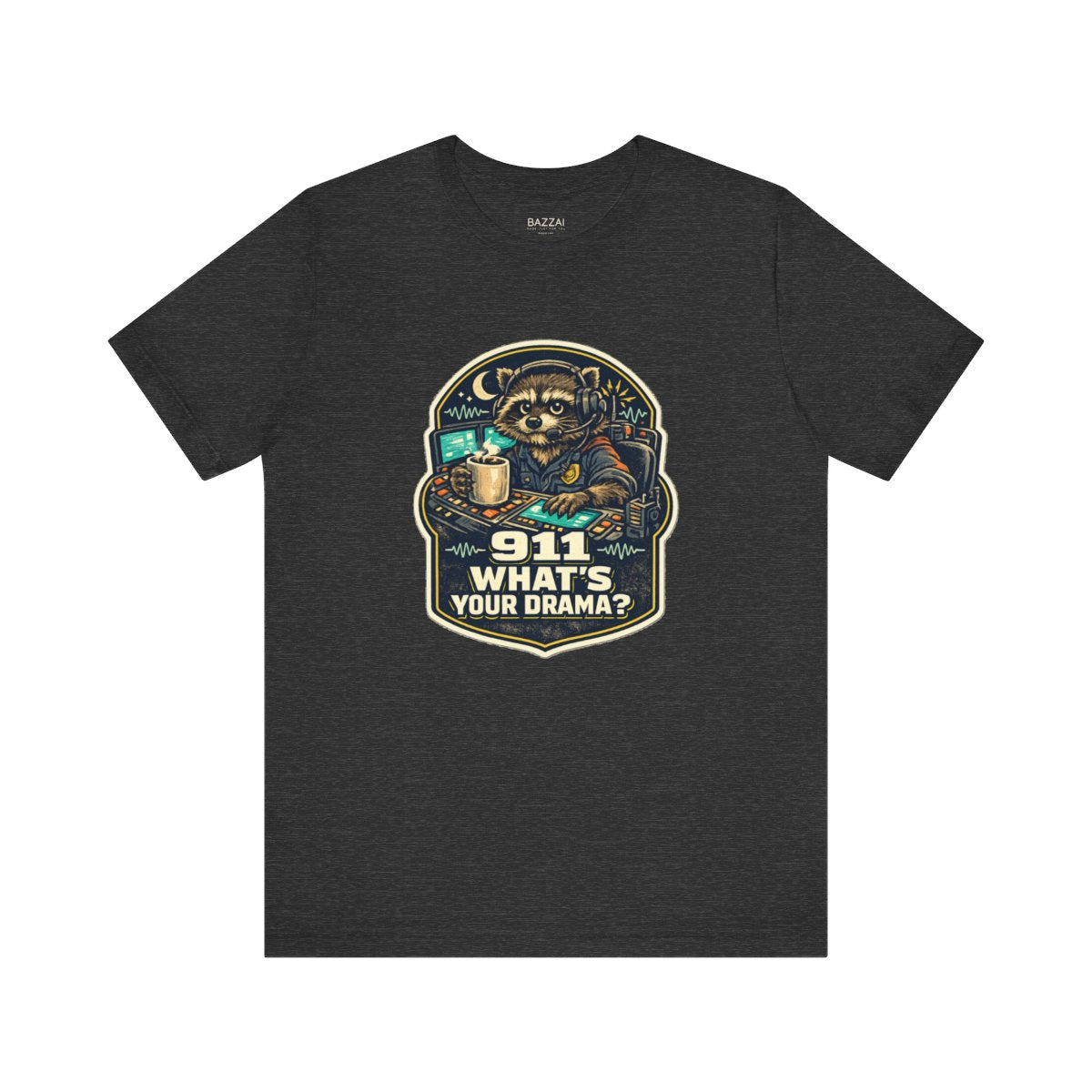 Dispatcher Humor T-Shirt — 911 What's Your Drama? — t-shirt design by Hank