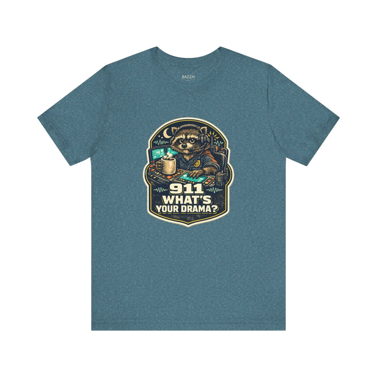 Dispatcher Humor T-Shirt — 911 What's Your Drama? — t-shirt design by Hank