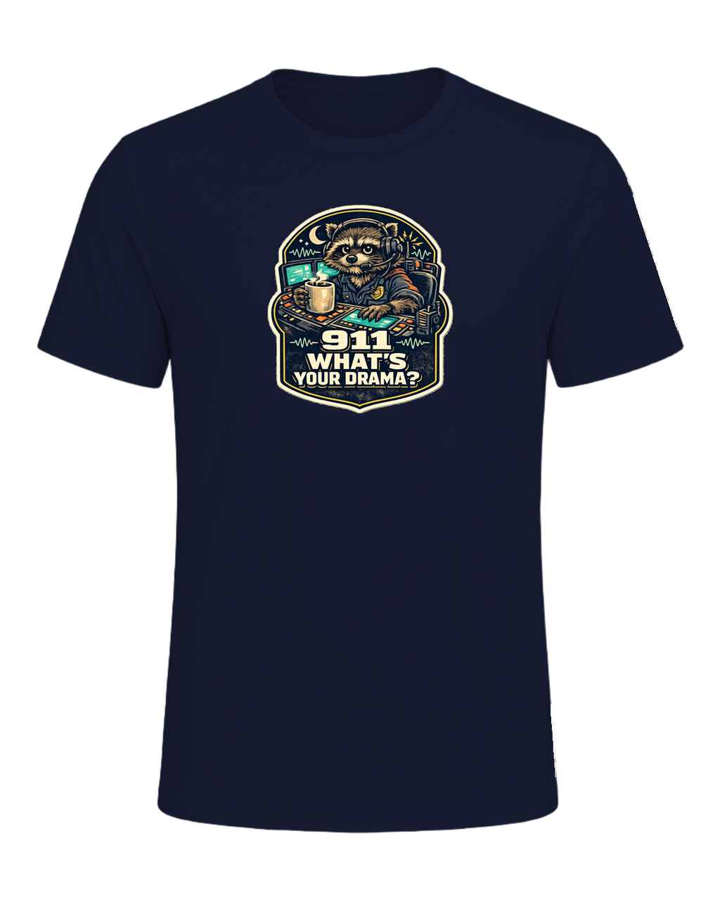 911 What's Your Drama? Tee — Navy