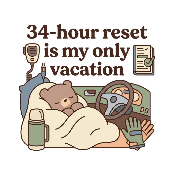 34-hour reset is my only vacation