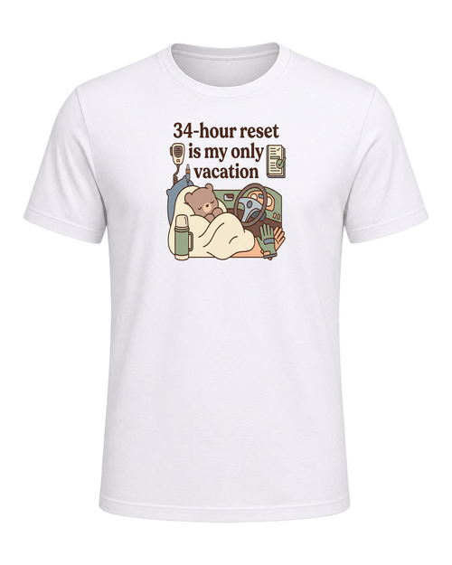 34-hour reset is my only vacation — White