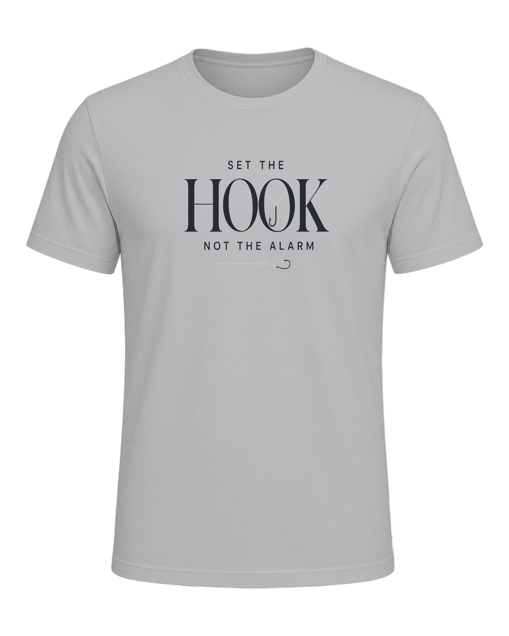 SET THE HOOK NOT THE ALARM — Athletic Heather
