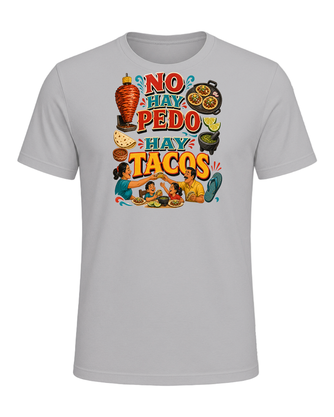 NO HAY PEDO HAY TACOS — Athletic Heather