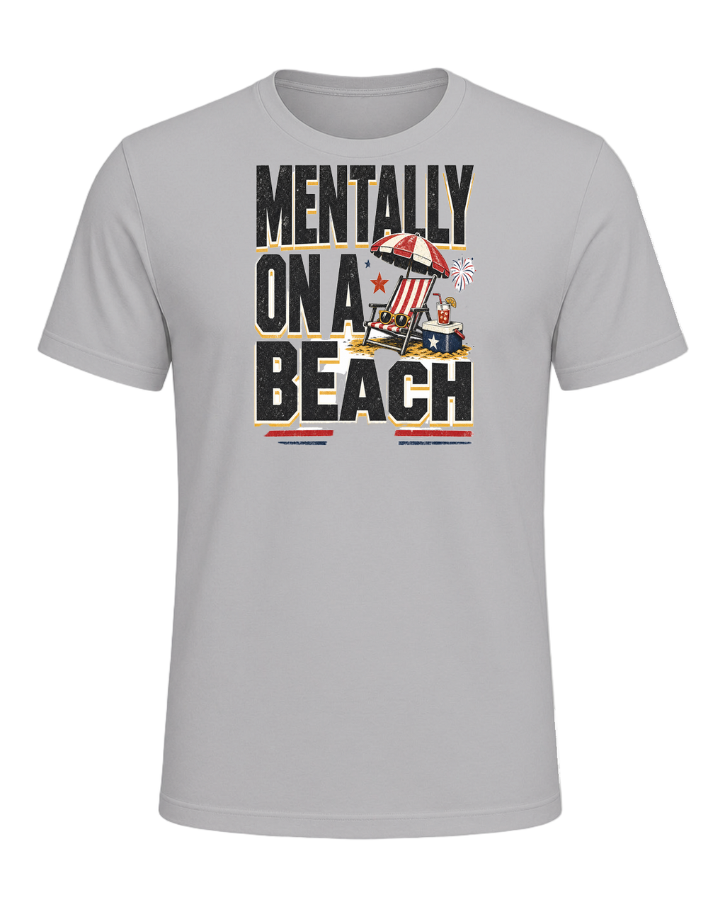 MENTALLY ON A BEACH — Athletic Heather