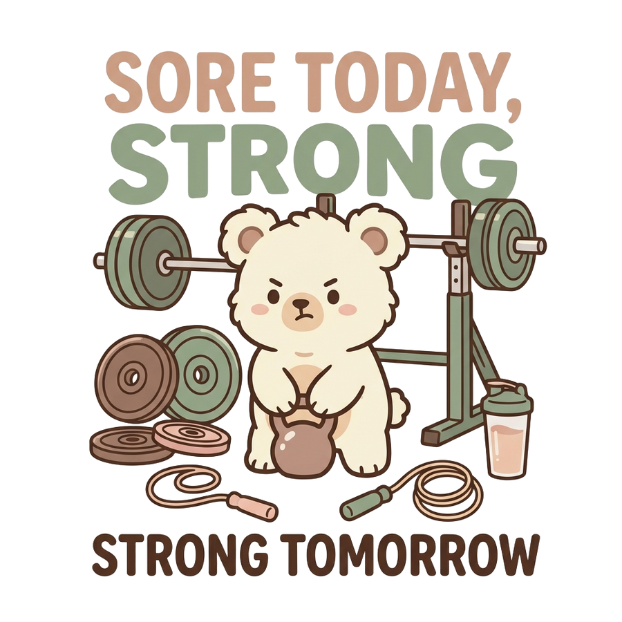 Gym Lover T-Shirt — Sore Today, Strong Tomorrow