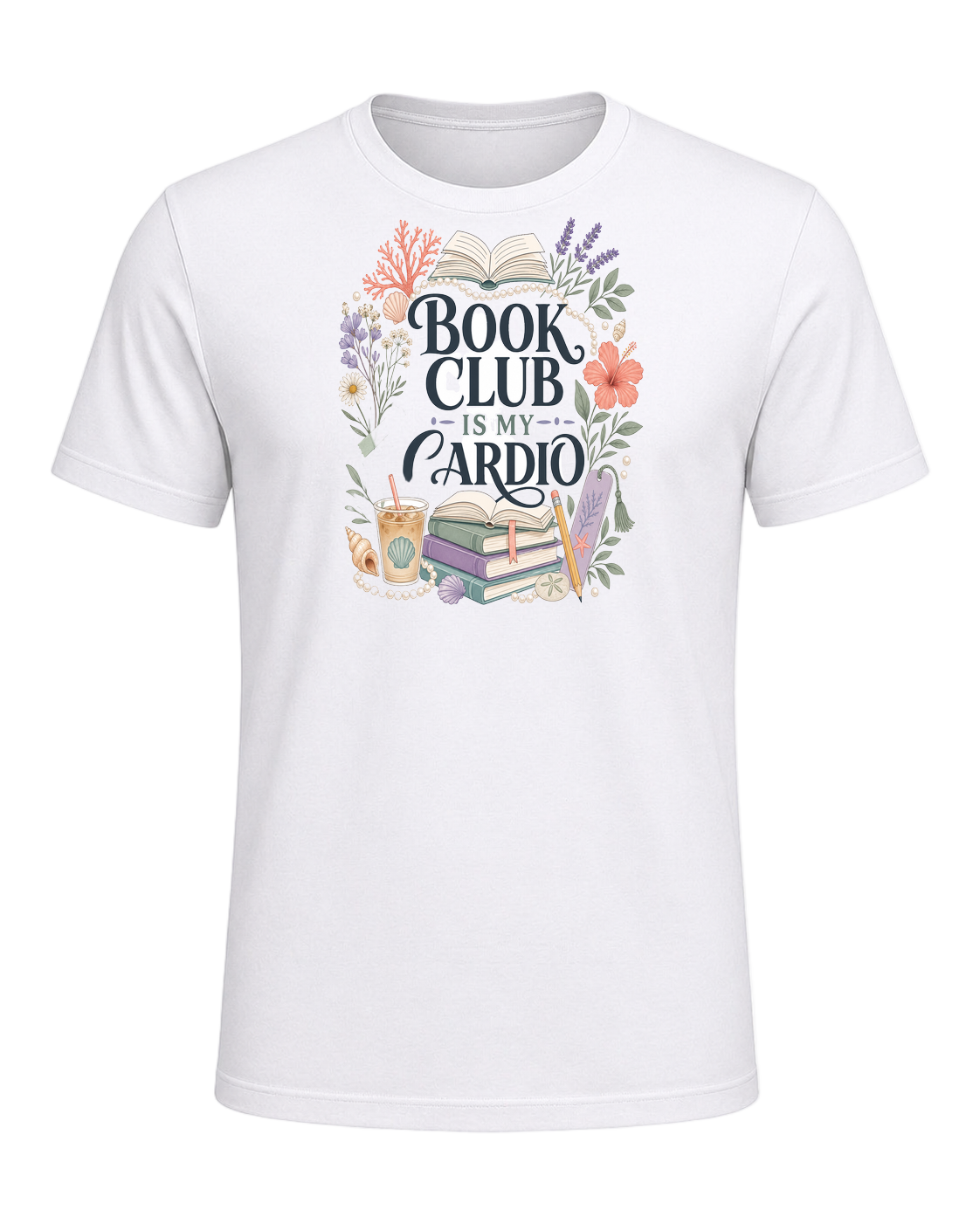 BOOK CLUB IS MY CARDIO — White