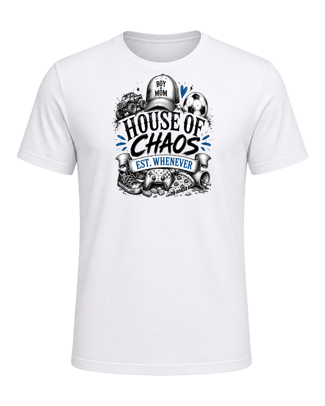 HOUSE OF CHAOS, EST. WHENEVER — White