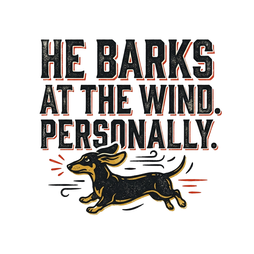 He Barks at the Wind. Personally.