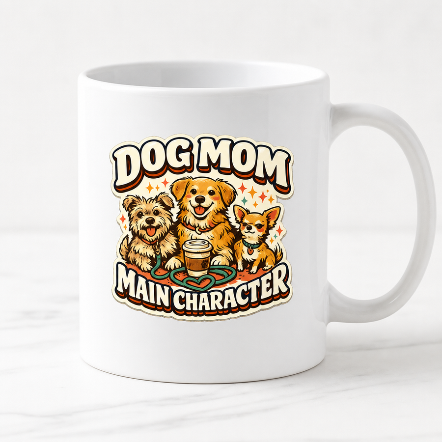 Dog Mom Main Character Mug