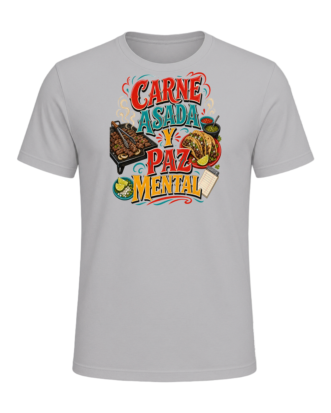 CARNE ASADA Y PAZ MENTAL — Athletic Heather