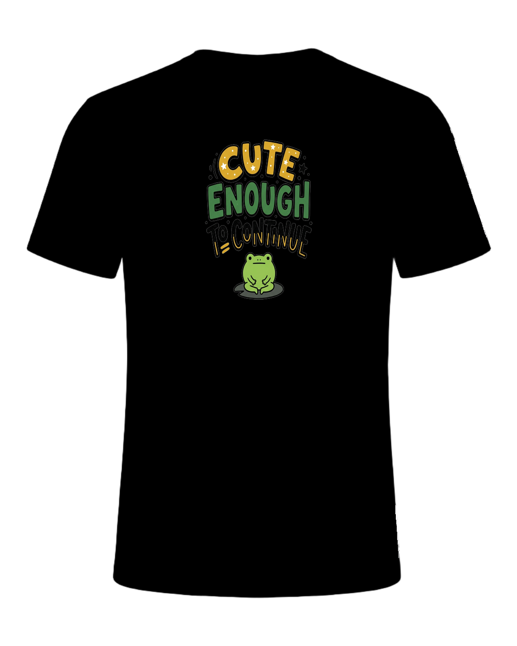 CUTE ENOUGH TO CONTINUE — Black