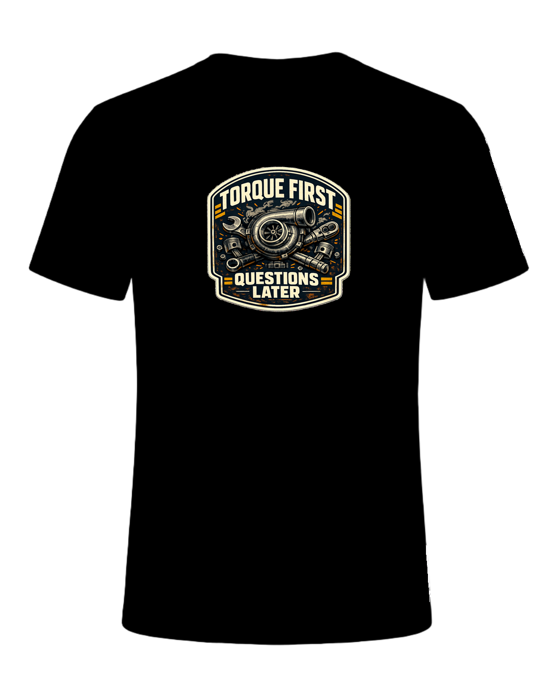 Torque First Questions Later Tee — Black