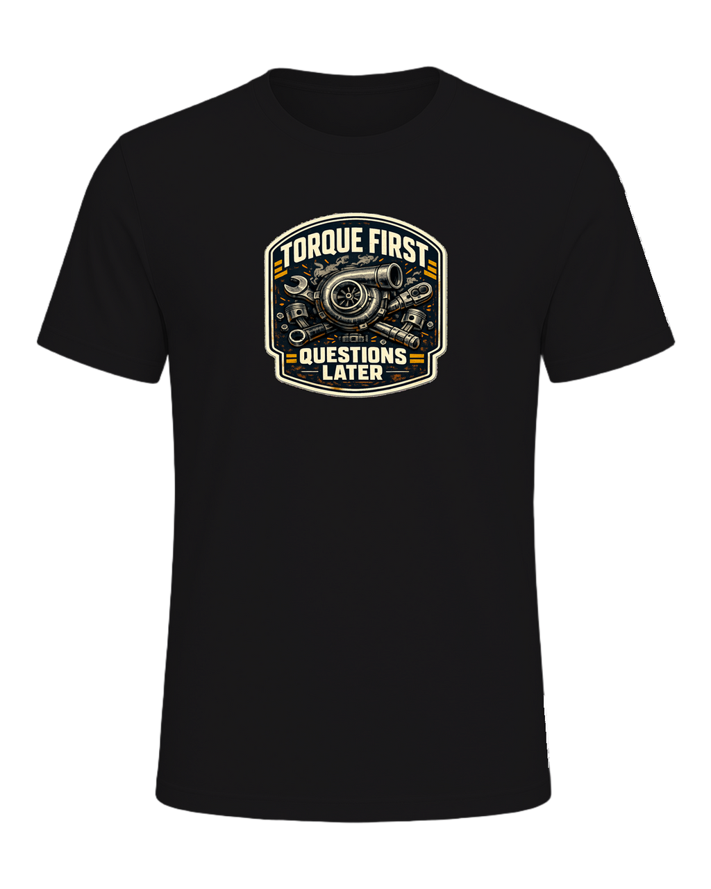 Torque First Questions Later Tee — Dark Grey Heather