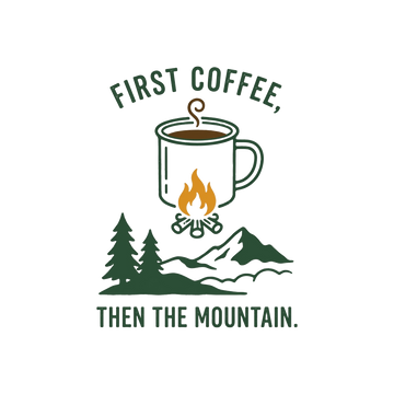 Camp Coffee T-Shirt — Made on a Stove, Drunk in Silence