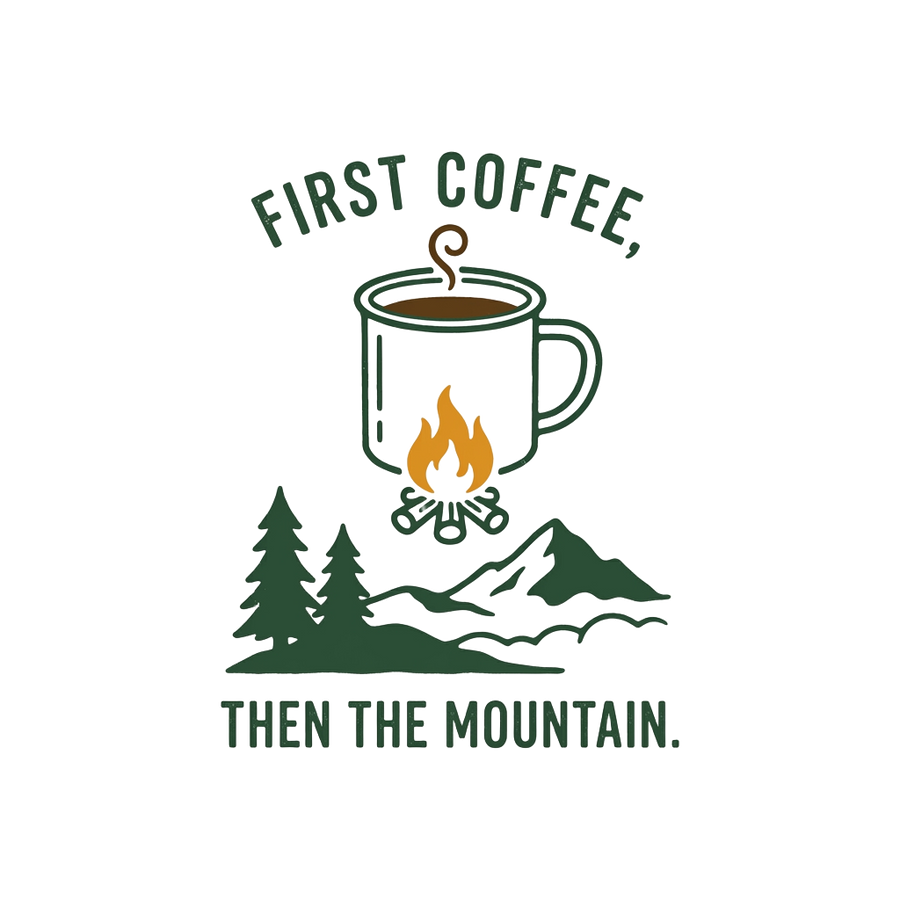 Camp Coffee T-Shirt — Made on a Stove, Drunk in Silence