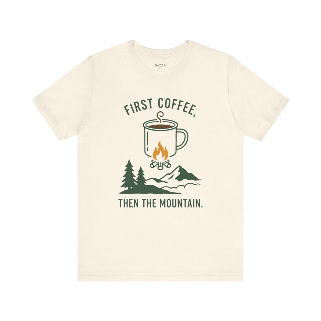 Camp Coffee T-Shirt — Made on a Stove, Drunk in Silence — trail t-shirt design