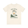 Camp Coffee T-Shirt — Made on a Stove, Drunk in Silence — trail t-shirt design