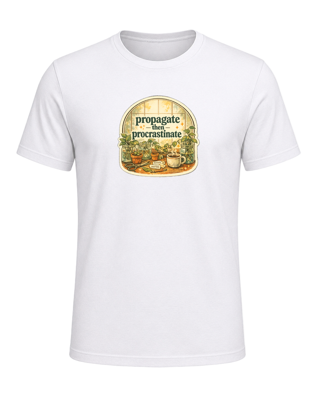 Propagate Then Procrastinate Tee — White