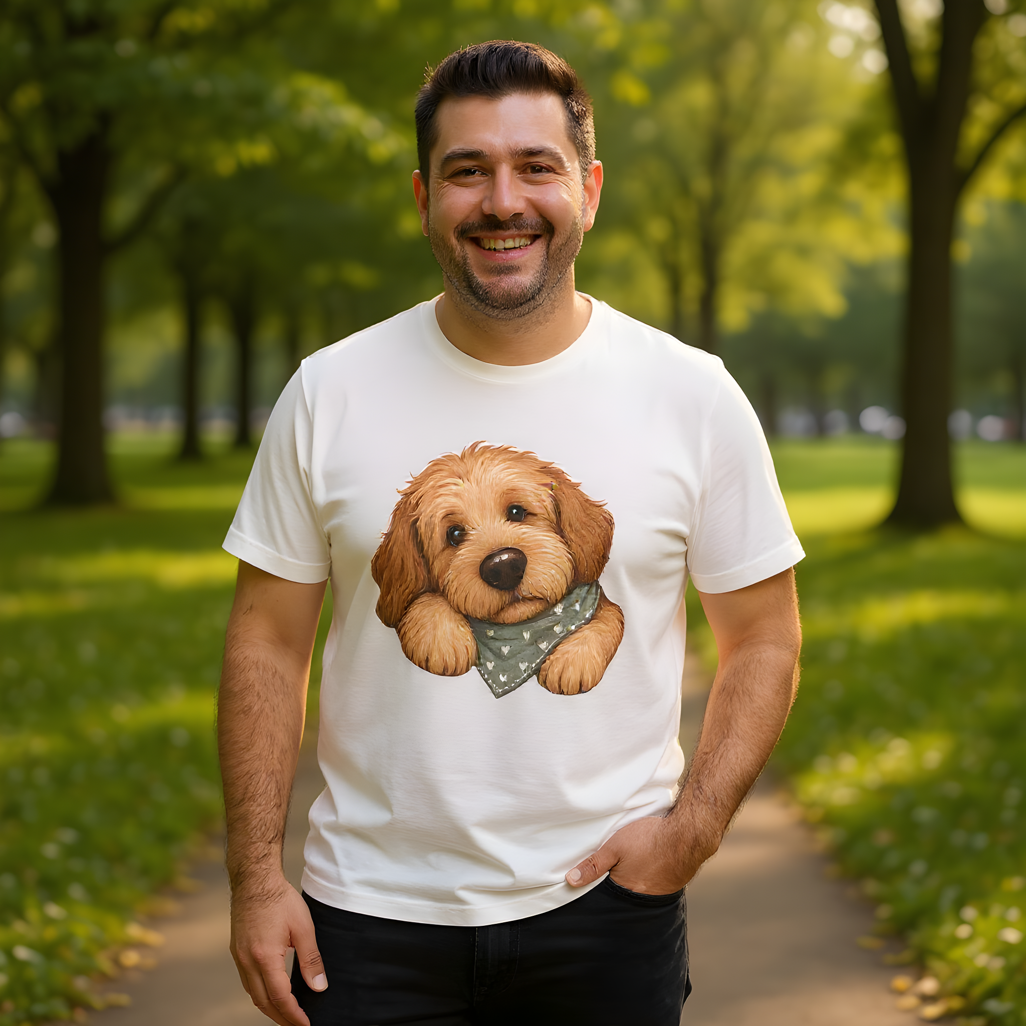 Funny Dog Lover T-Shirt — My Therapist Has a Wet Nose — dog mom t-shirt design