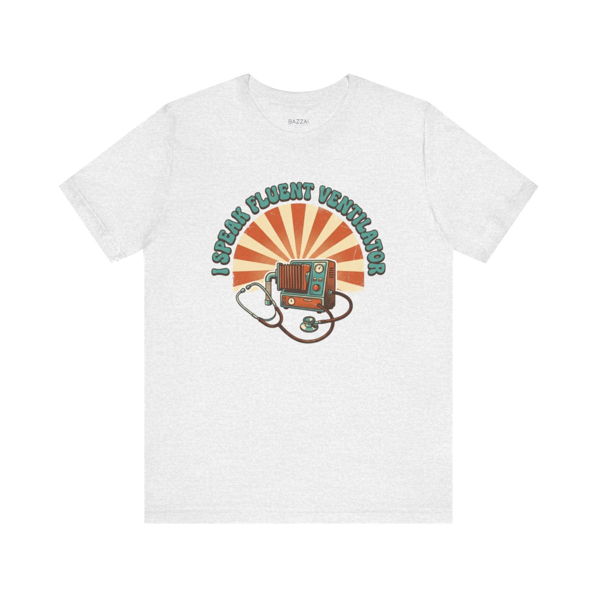 ICU Nurse T-Shirt — I Speak Fluent Ventilator — t-shirt design