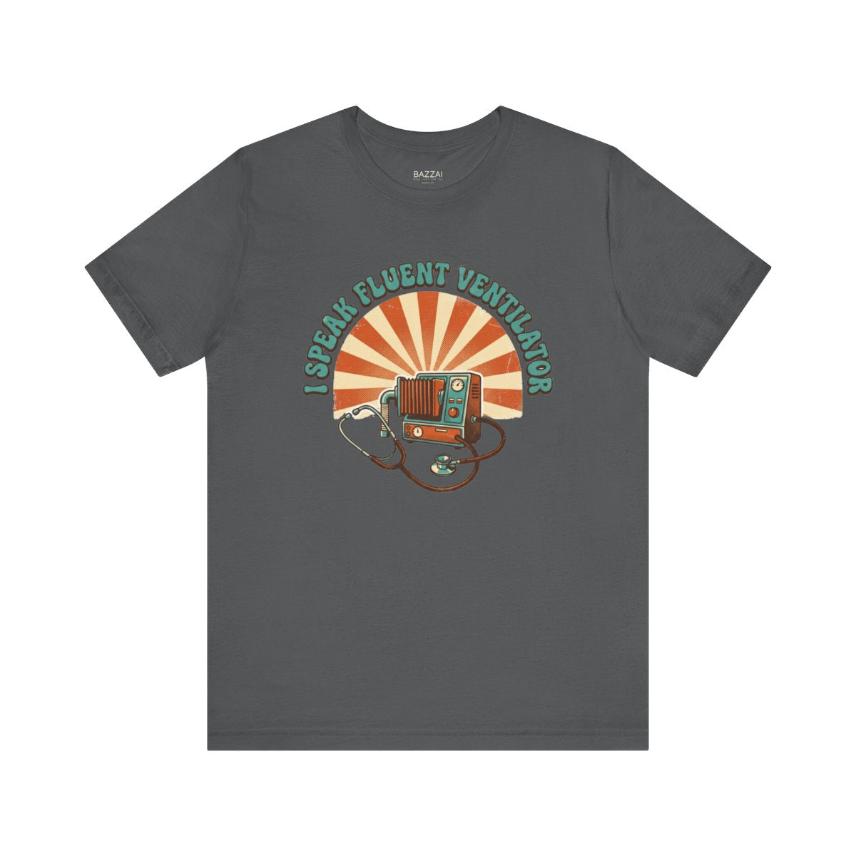 ICU Nurse T-Shirt — I Speak Fluent Ventilator — t-shirt design