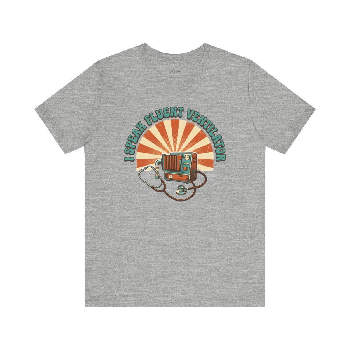 ICU Nurse T-Shirt — I Speak Fluent Ventilator — t-shirt design