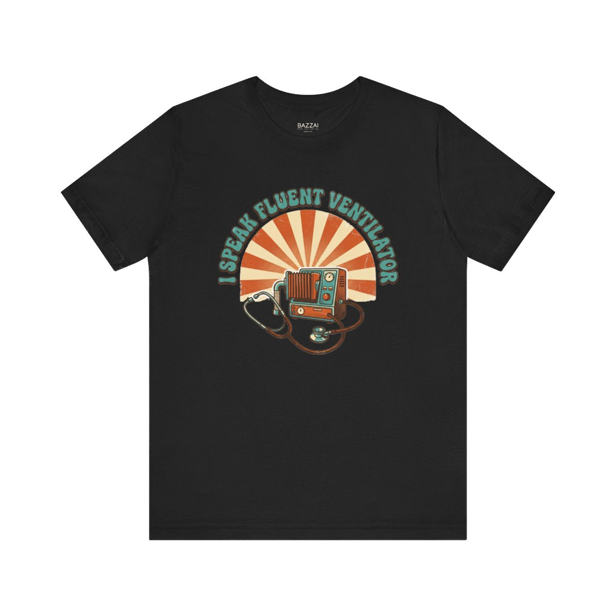 ICU Nurse T-Shirt — I Speak Fluent Ventilator — t-shirt design