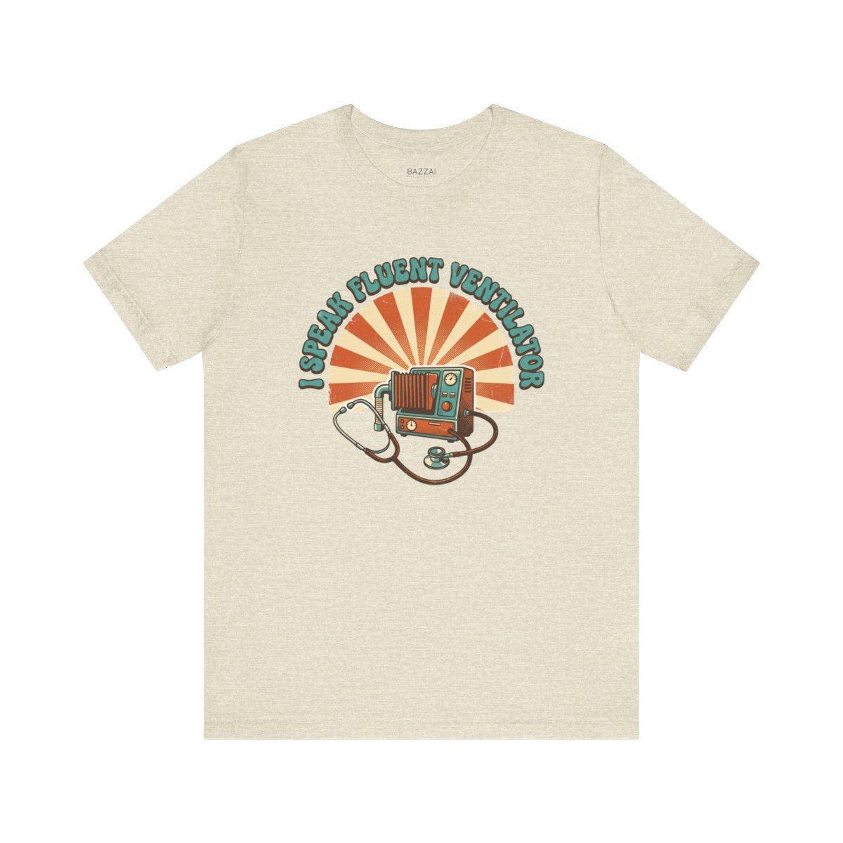 ICU Nurse T-Shirt — I Speak Fluent Ventilator — t-shirt design