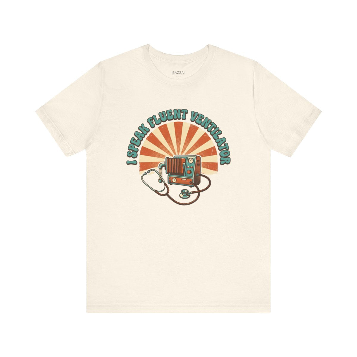 ICU Nurse T-Shirt — I Speak Fluent Ventilator — t-shirt design