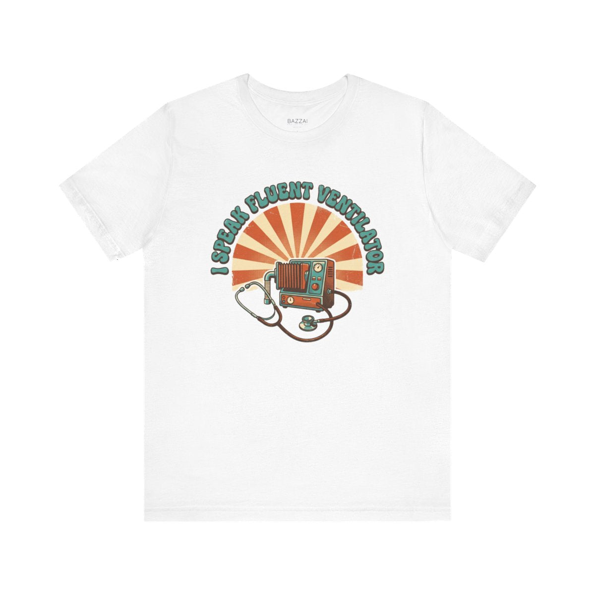 ICU Nurse T-Shirt — I Speak Fluent Ventilator — t-shirt design