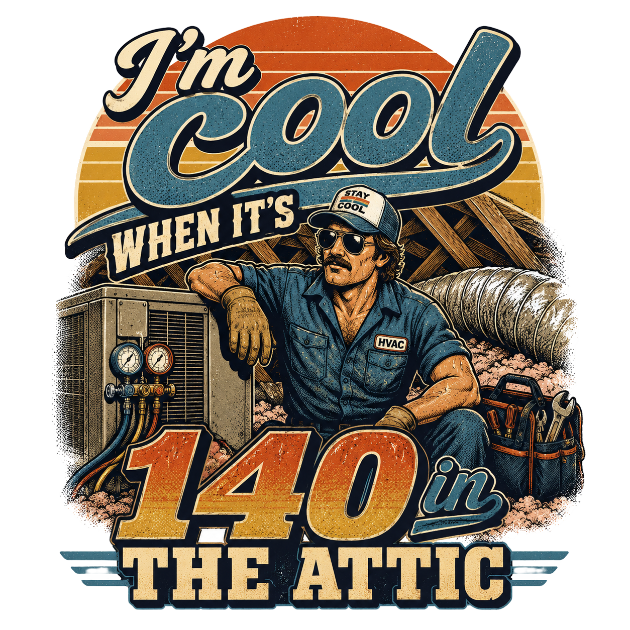 I'm cool when it's 140 in the attic