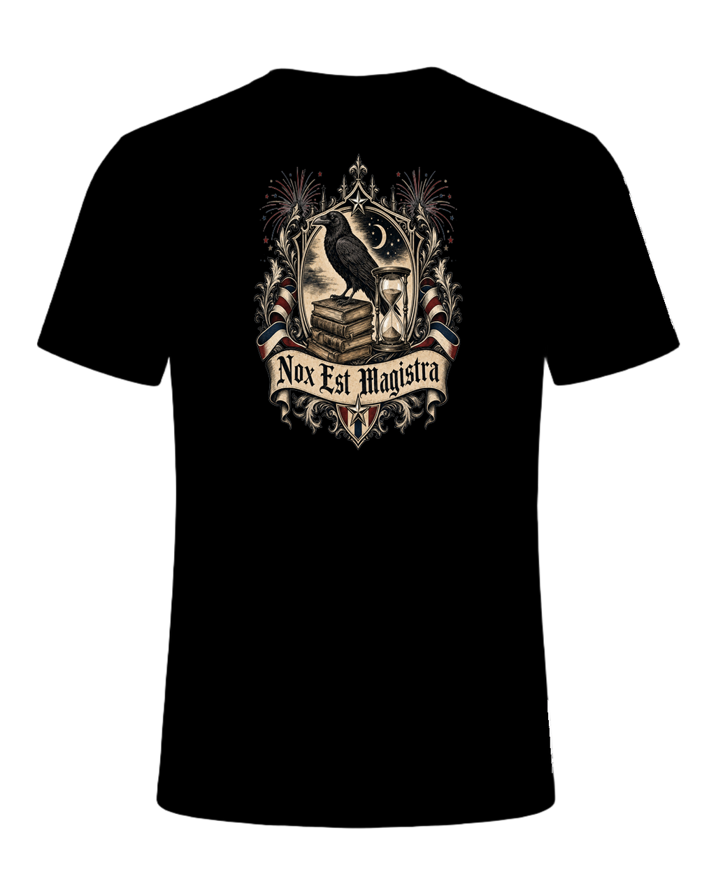 Latin Motto Crest — Black