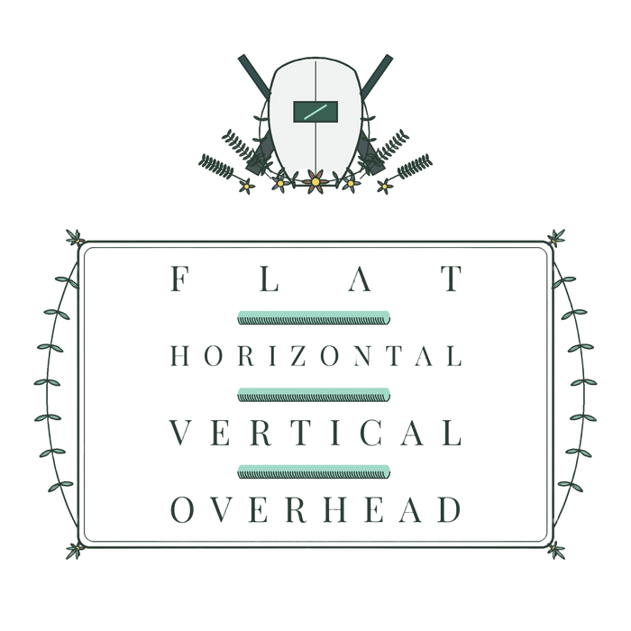FLAT, HORIZONTAL, VERTICAL, OVERHEAD (Aesthetic Tee)