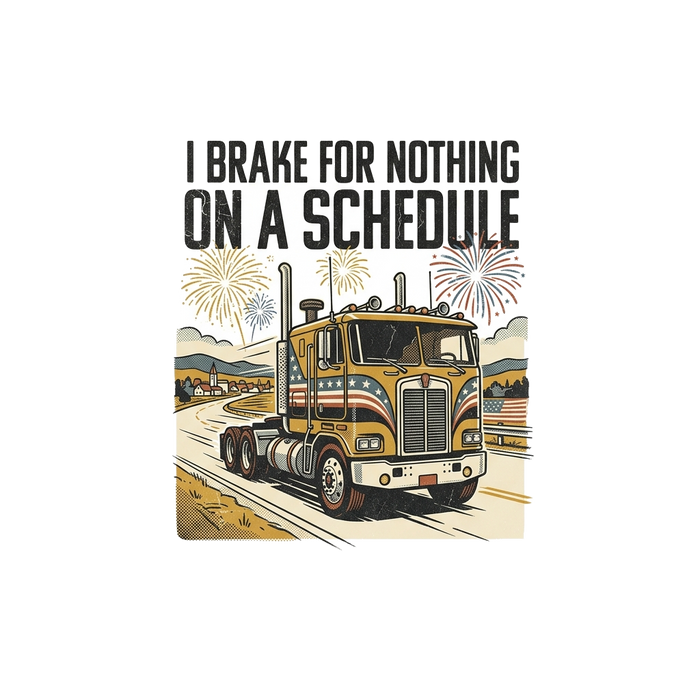 I Brake for Nothing on a Schedule — Illustrated Tee