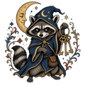 Raccoon Wizard Energy