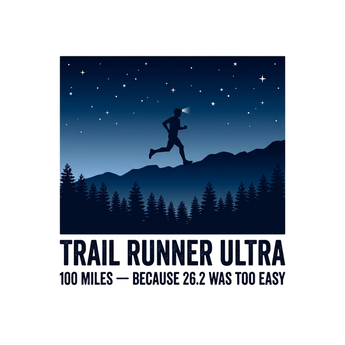 100 MILES - BECAUSE 26.2 WAS TOO EASY (Adventure Graphic)