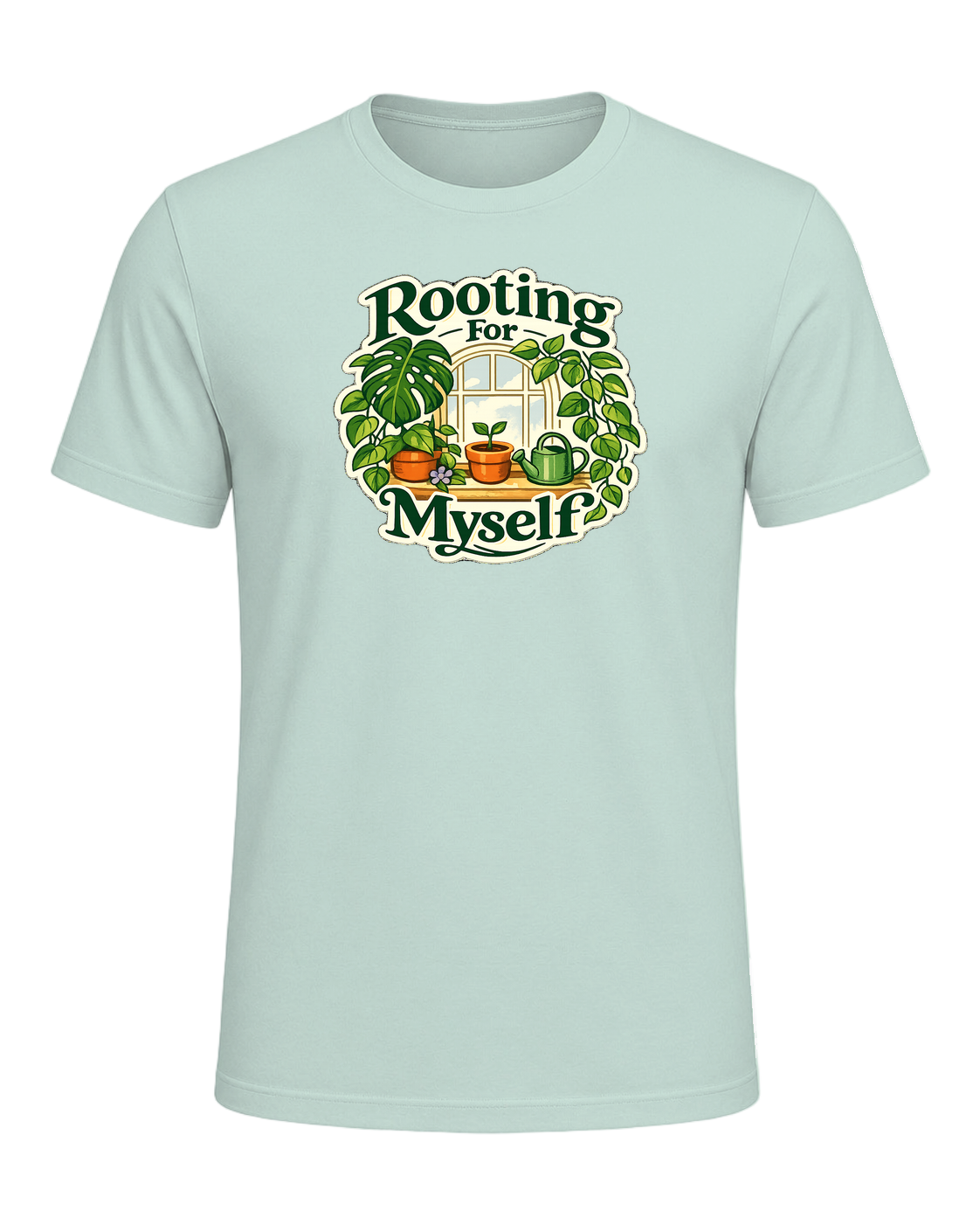 Rooting For Myself Tee — Heather Prism Mint
