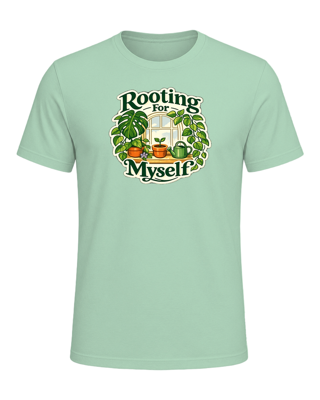 Rooting For Myself Tee — Mint