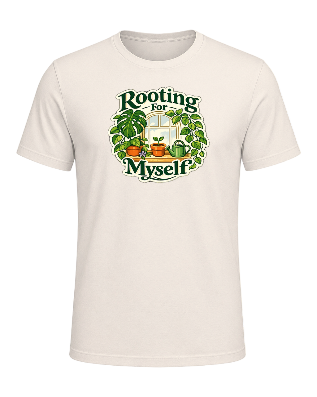 Rooting For Myself Tee — Natural