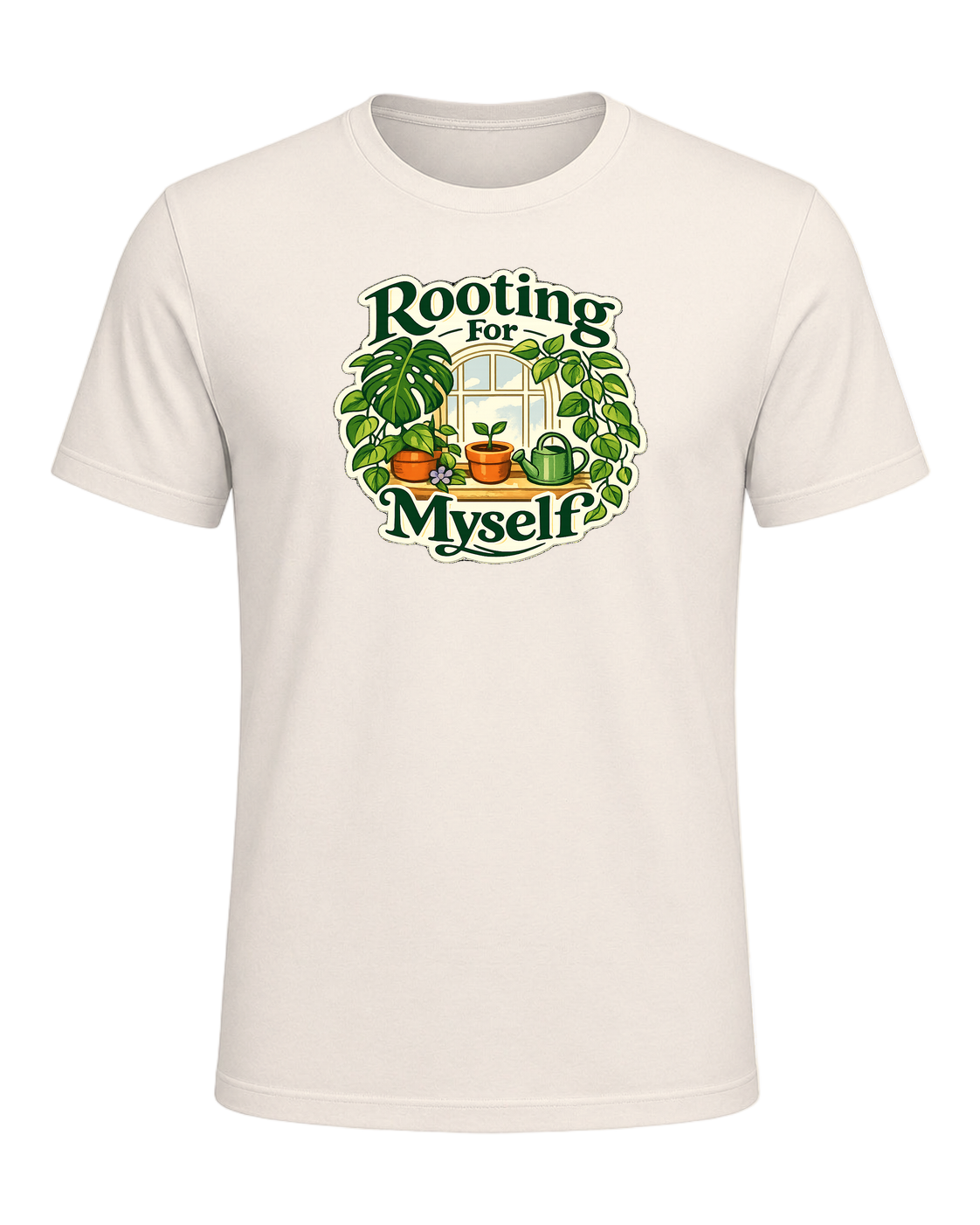 Rooting For Myself Tee — Natural