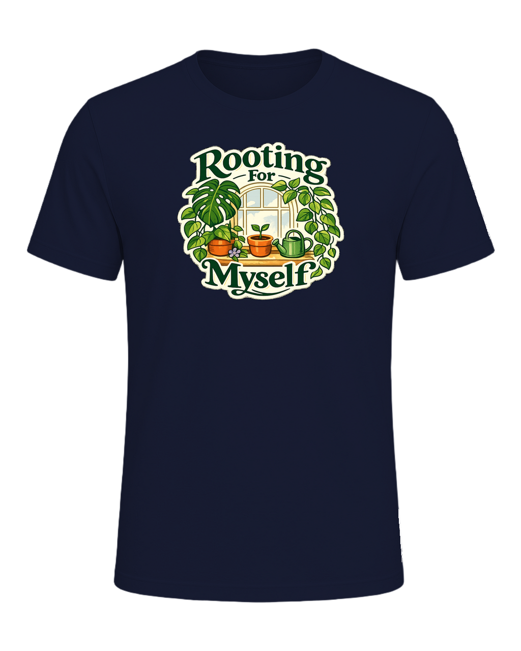 Rooting For Myself Tee — Navy